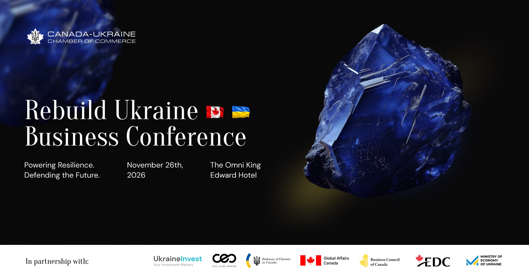 Rebuild Ukraine Toronto 2026, конференція з відбудови України, організована Канадсько-Українською торговою палатою в The Omni King Edward Hotel